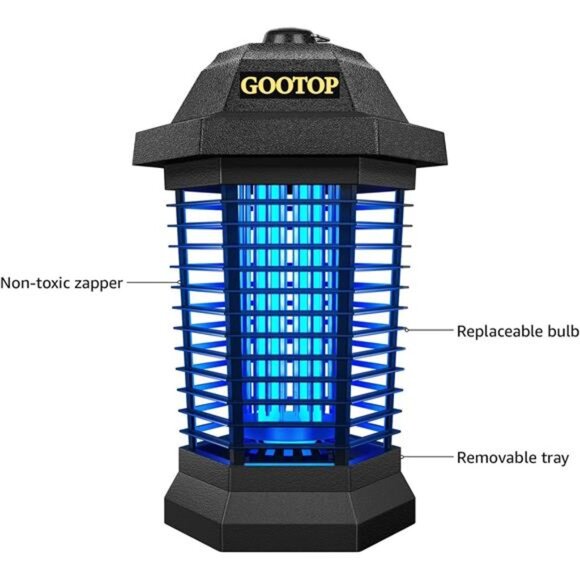 Bug Zapper Outdoor, Mosquito Zapper Outdoor, Electric Fly Zapper, Bug Zapper, - Picture 4 of 6